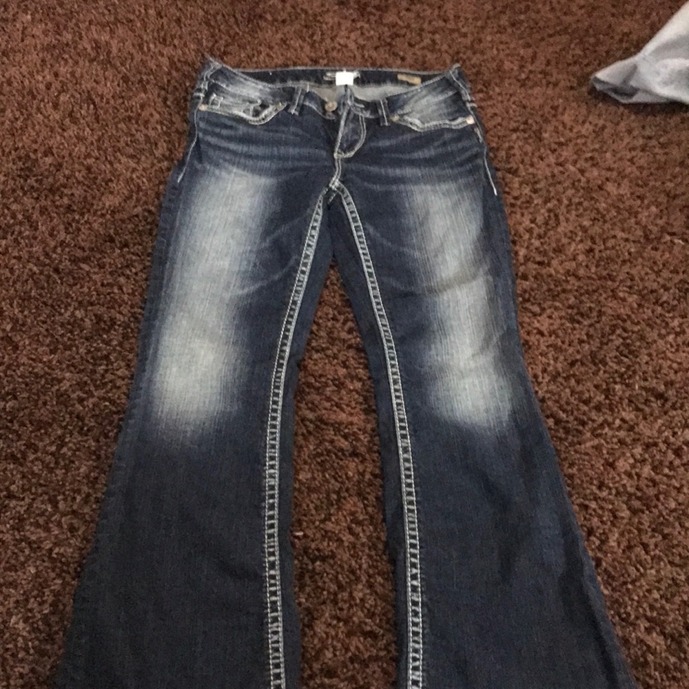 Silver jeans